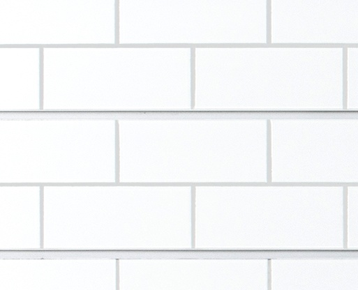 White Subway Tile Textured Slatwall