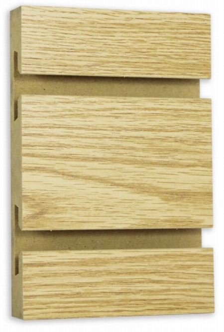 Oak Melamine Slatwall